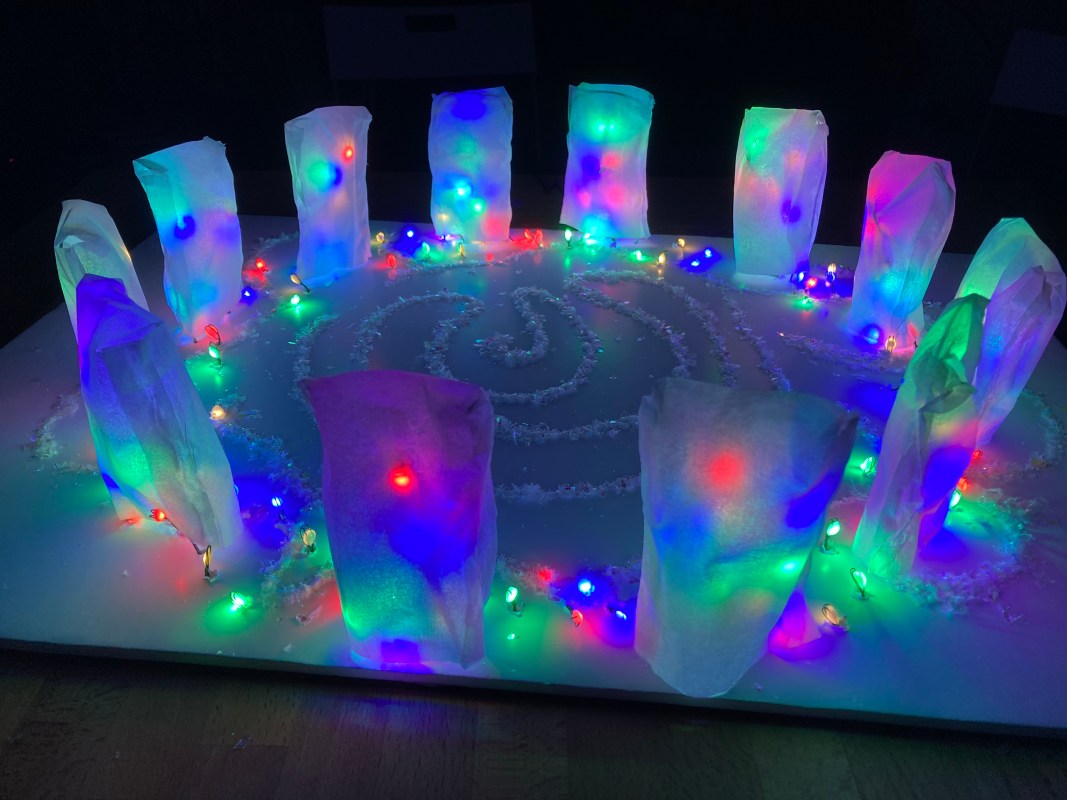 Stonehenge winter solstice installation