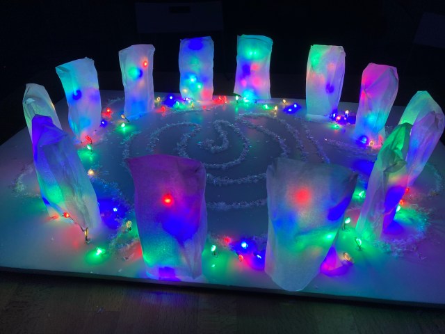 Stonehenge winter solstice installation